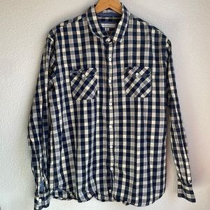 Men’s PD&C Plaid Long Sleeve Shirt